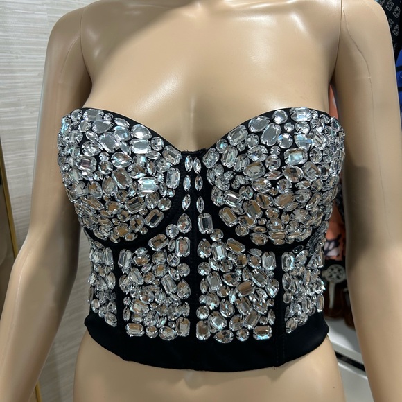 Tops - Jeweled Bustier
